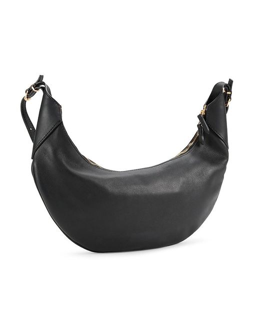 Khaite Black Medium Alessia Leather Hobo Bag