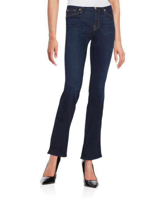 7 For All Mankind Blue Karah Bootcut Jeans