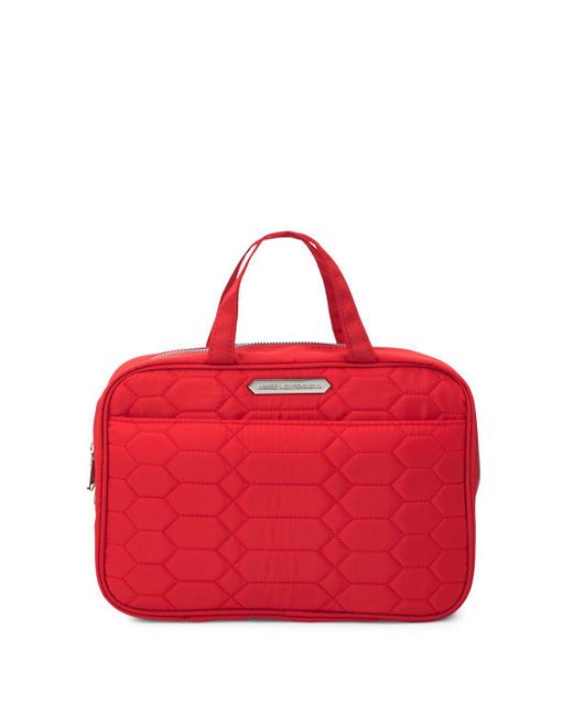 Womens Bags Makeup bags and cosmetic cases Bebe Synthetic Logo Cosmetic Bag in Red 