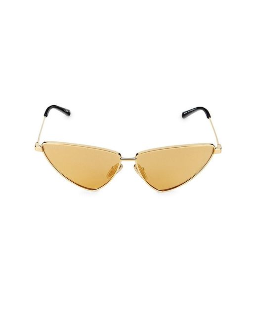 Balenciaga Metallic 62mm Cat Eye Sunglasses