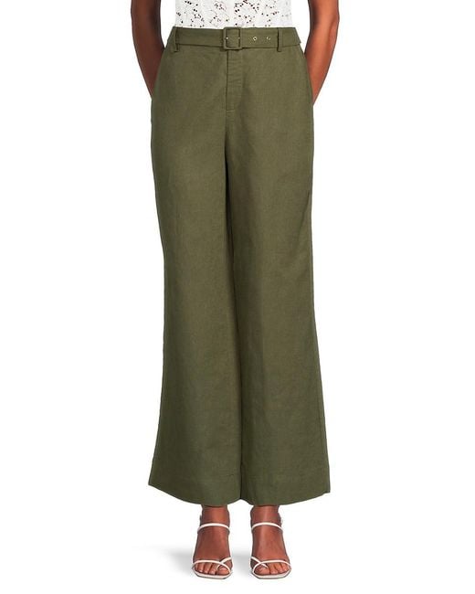 Cami NYC Green Sivan Line Blend Wide Leg Pants