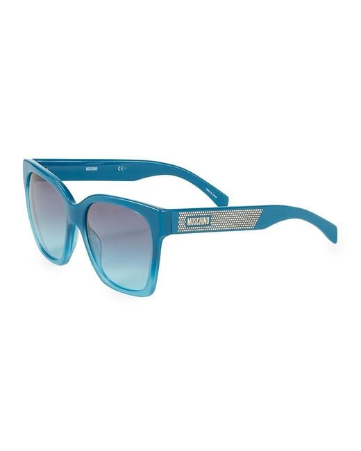 Moschino Blue Mos015/S 56Mm Cat Eye Sunglasses