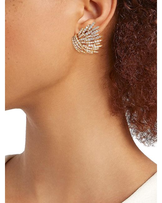 Hueb Metallic Apus 18K & 7.92 Tcw Diamond Drop Earrings