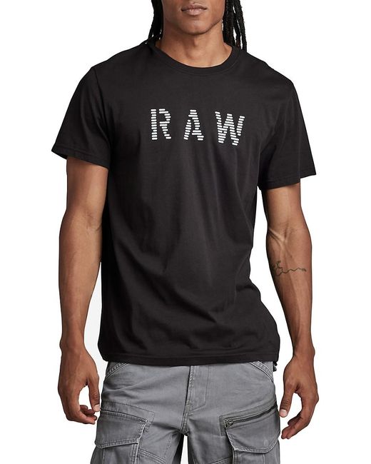 G-Star RAW Black 'Logo Tee for men