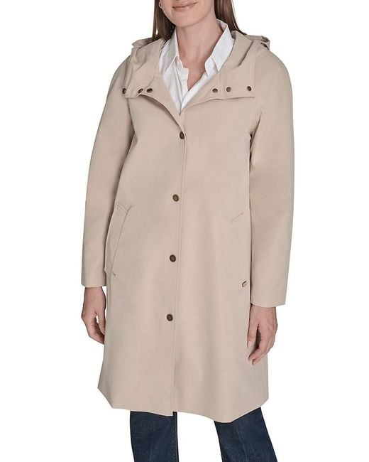 Tommy Hilfiger Natural Hooded Rain Coat