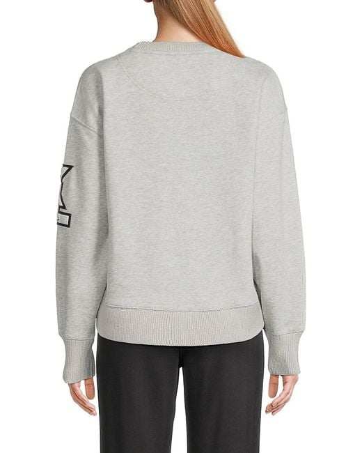 Karl Lagerfeld Gray Karl Patch Sweatshirt