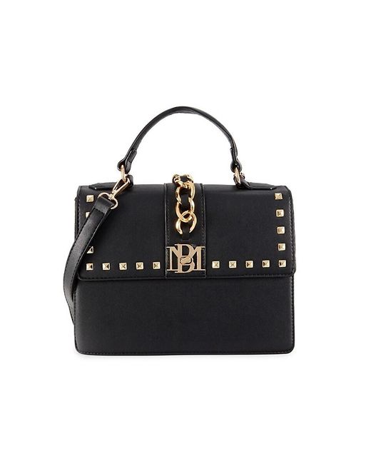 Badgley Mischka Black Kelly Big Chain Crossbody Bag