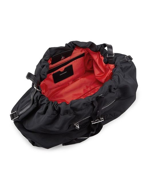 Alexander McQueen Black The Bundle Logo Shoulder Bag