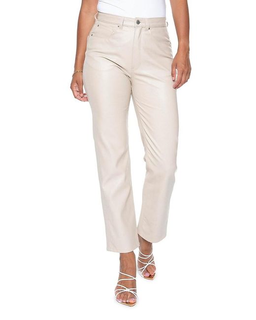 Blue Revival Natural Revival Unreal Faux Leather Straight Pants