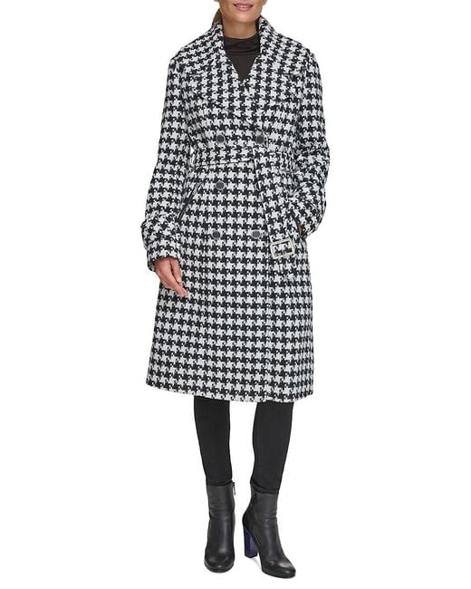 Guess houndstooth coat new arrivals