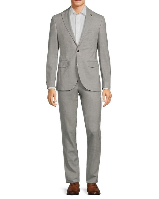 Ted Baker Gray Ralph Wool Suit for men