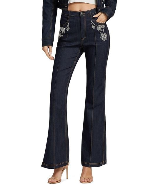Slit flare jeans sale