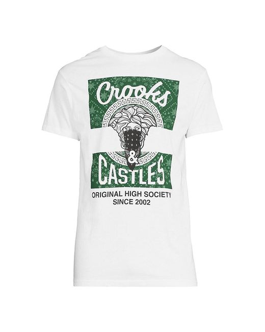Crooks and Castles Natural Kush Og Medusa Logo Tee for men