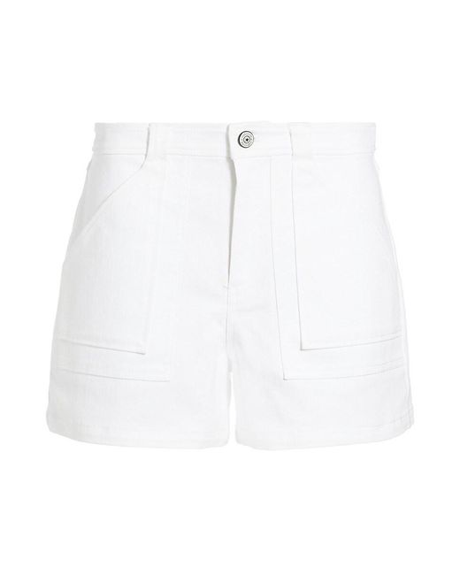 Cinq À Sept White Sanam Twill Shorts