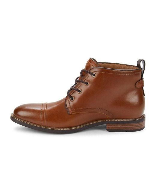 Tommy Hilfiger Cap Toe Chukka Boots In Brown For Men Lyst