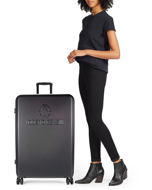 Roberto Cavalli 28 Inch Expandable Hard Case Spinner Suitcase in Black |  Lyst UK