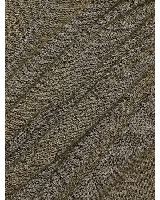 ATM Green Rib-Knit Body-Con Minidress