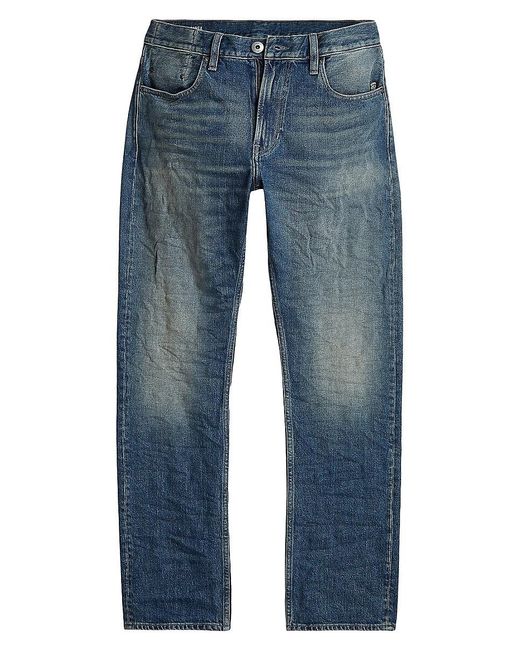 G-Star Blue Mosa Straight-Leg Jeans for men