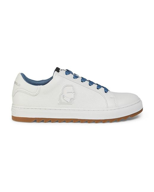 Karl Lagerfeld White Logo Low-top Sneakers for men