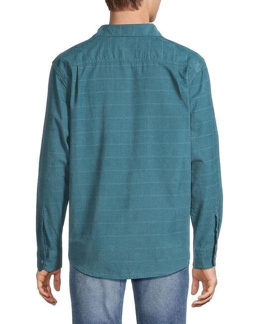 Tommy Bahama Blue Bonfire Nights Cotton Shirt for men