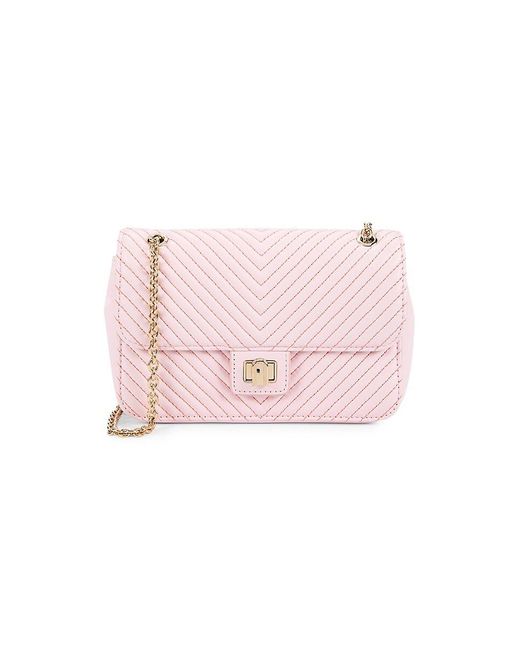Furla Pink Pattern Leather Crossbody Bag