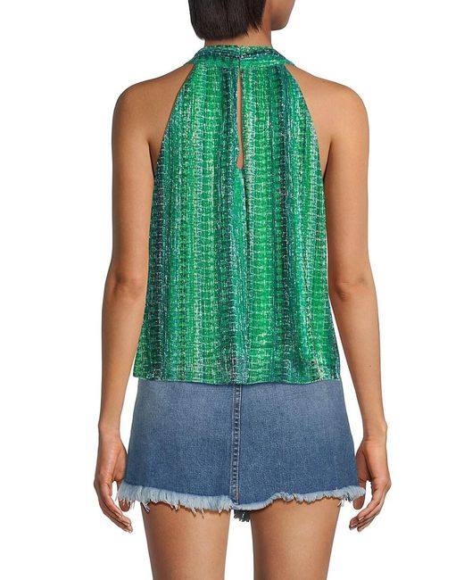 Ramy Brook Green May Crossover Halter Top