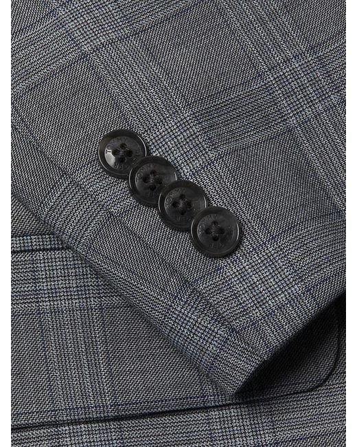 Tommy Hilfiger Gray Modern-fot Plaid Wool Blend Suit for men