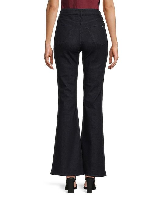 Rag & Bone Black Carly High-Rise Flare Jeans