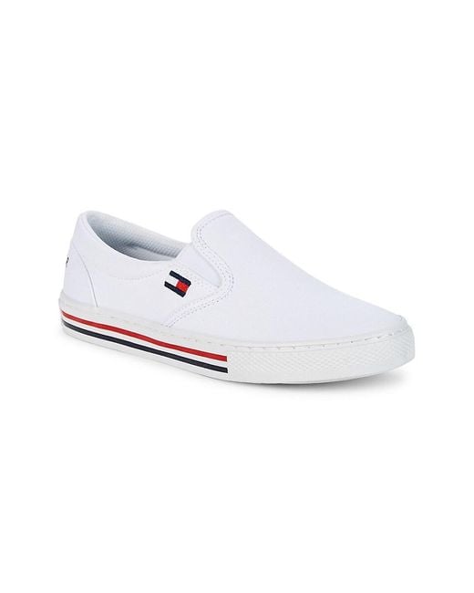 Tommy Hilfiger Lezari Slip-on Sneakers in White | Lyst