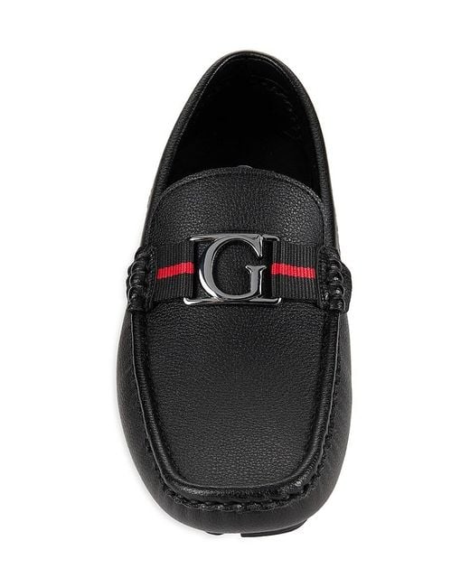 Guess Brown Askers Faux Leather Loafers for men