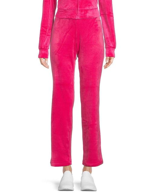Juicy Couture Velour Sweatpants in Pink | Lyst