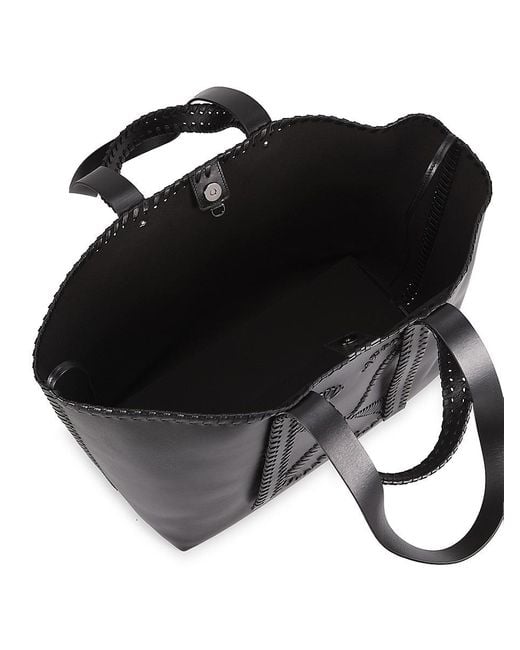 Off-White c/o Virgil Abloh Black Leather Tote Bag