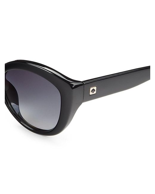 Kate Spade Black Sherrie 55Mm Cat Eye Sunglasses