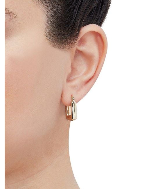 Saks fifth avenue gold hoop earrings deals