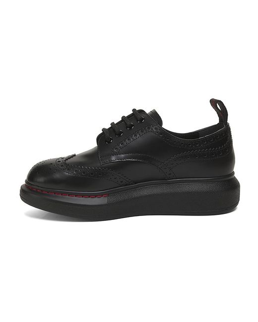 Alexander McQueen Black 40Mm Leather Brogues