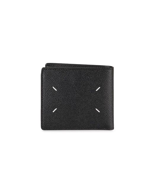 Maison Margiela Black Leather Bifold Wallet for men