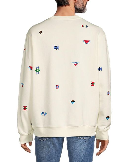 Scotch & Soda Natural Embroidered Sweatshirt for men