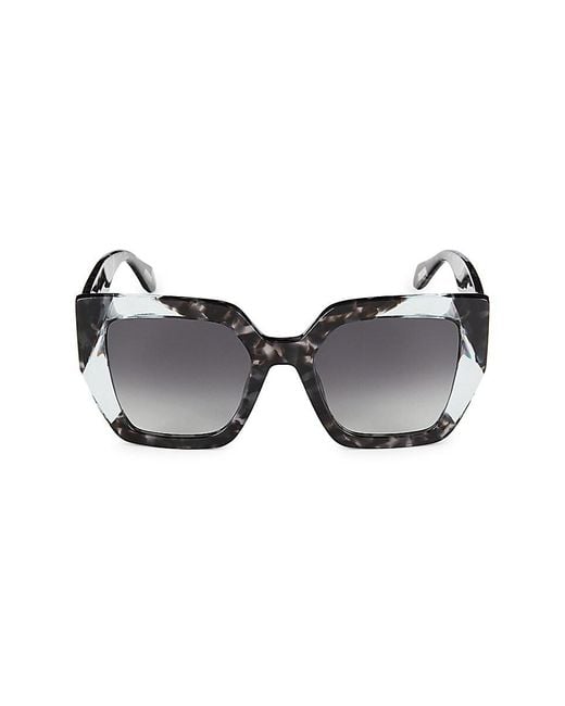 Just Cavalli Gray 53mm Square Cat Eye Sunglasses