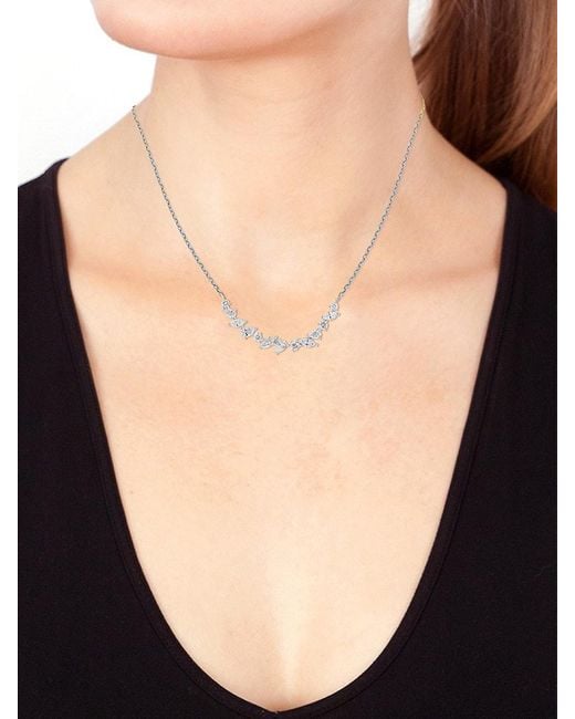 Effy 14k White Gold & 1.03 Tcw Diamond Necklace