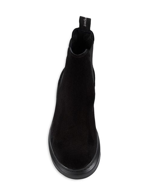 Alexander McQueen Black Leather Chelsea Boots