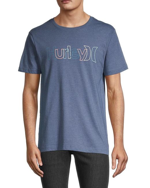 Hurley Cotton Crossover Graphic Tee in Navy (Blue) for Men | Lyst