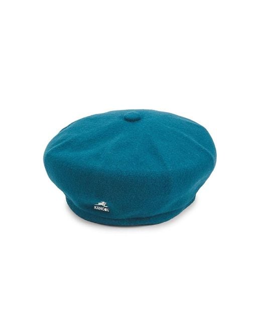 Kangol Blue Jax Wool-Blend Beret for men
