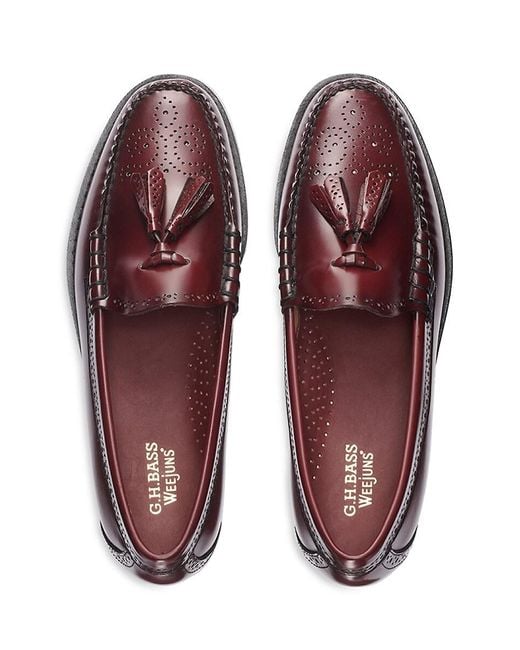 G.H.BASS Brown Larkin Tassel Brogue Loafers for men