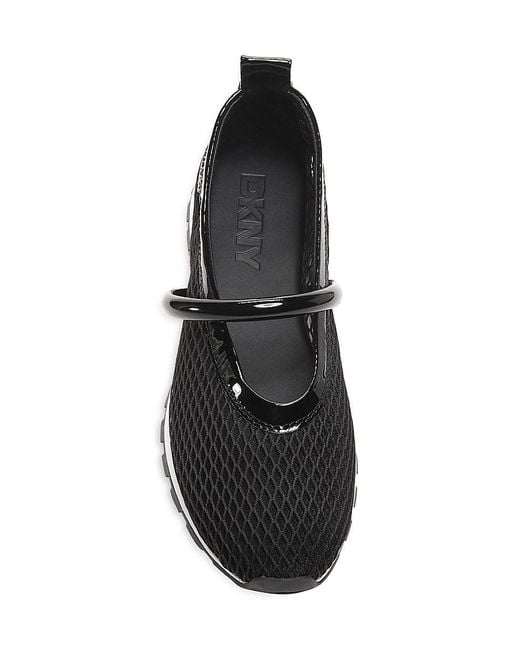DKNY Black Dalhart Knit Ballet Flats