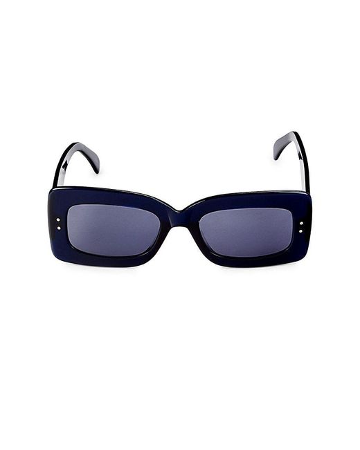 Alaïa Blue 51mm Rectangle Sunglasses