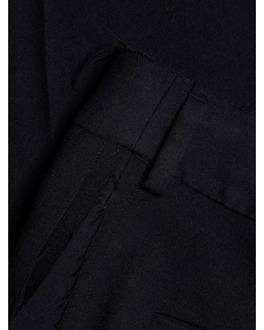 Jason Wu Black Wool Crepe Low-rise Pants