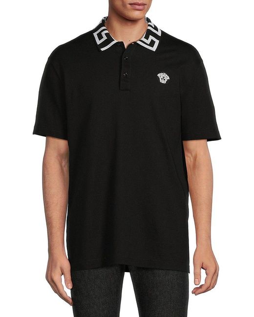 versace greca collar polo shirt