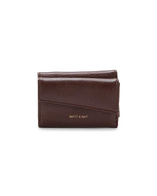 Matt & Nat Brown Tani Small Vegan Leather Wallet