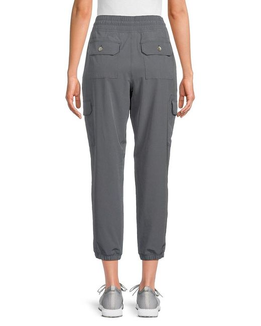 DKNY Women's Cropped Sportswear Sweater - Logo Waistband Contrast, Street Style Pullover - View #3