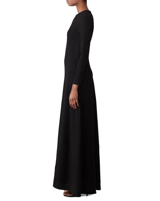 Co. Black Solid A Line Maxi Dress
